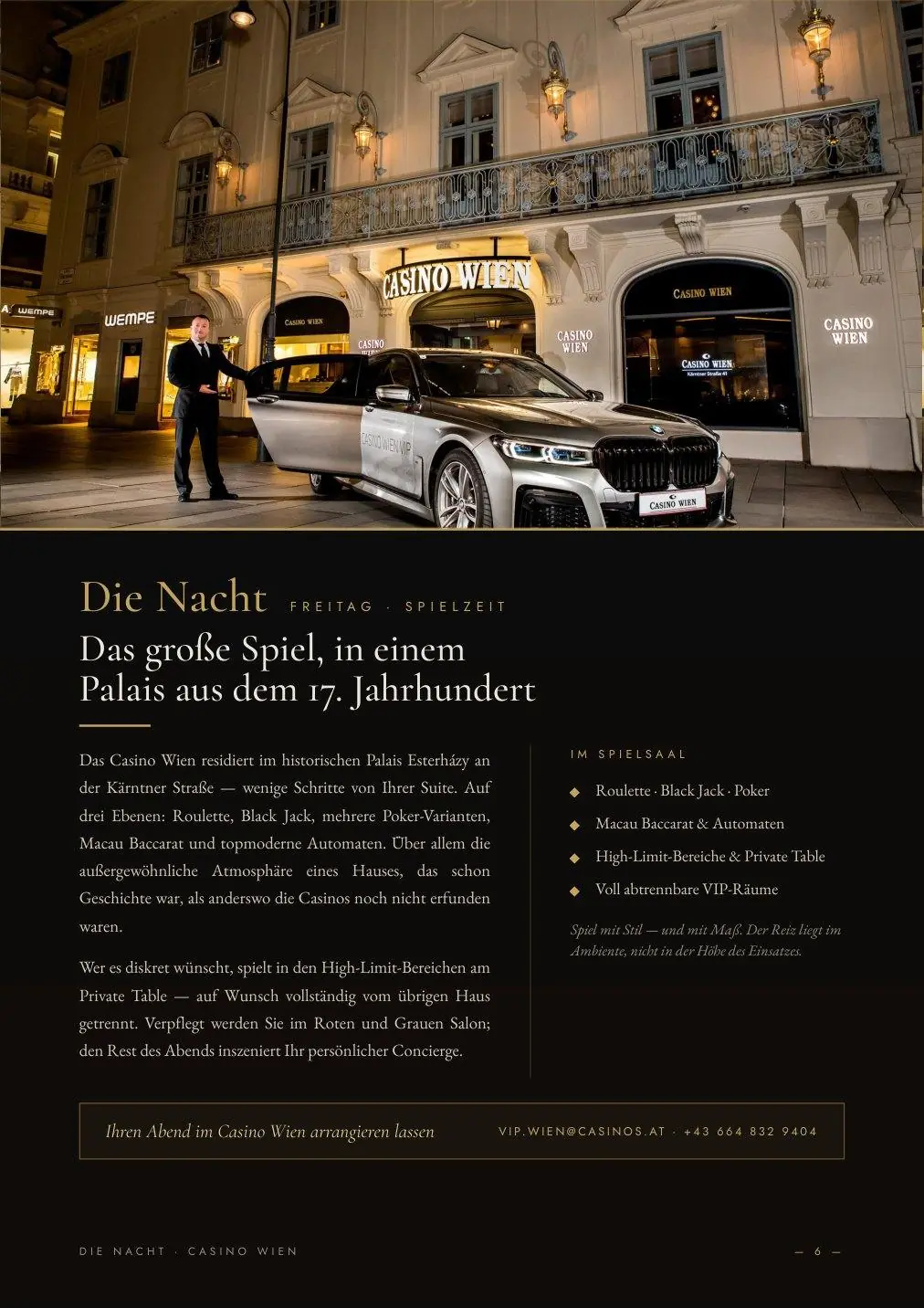 Die Nacht — Casino Wien im Palais Esterházy