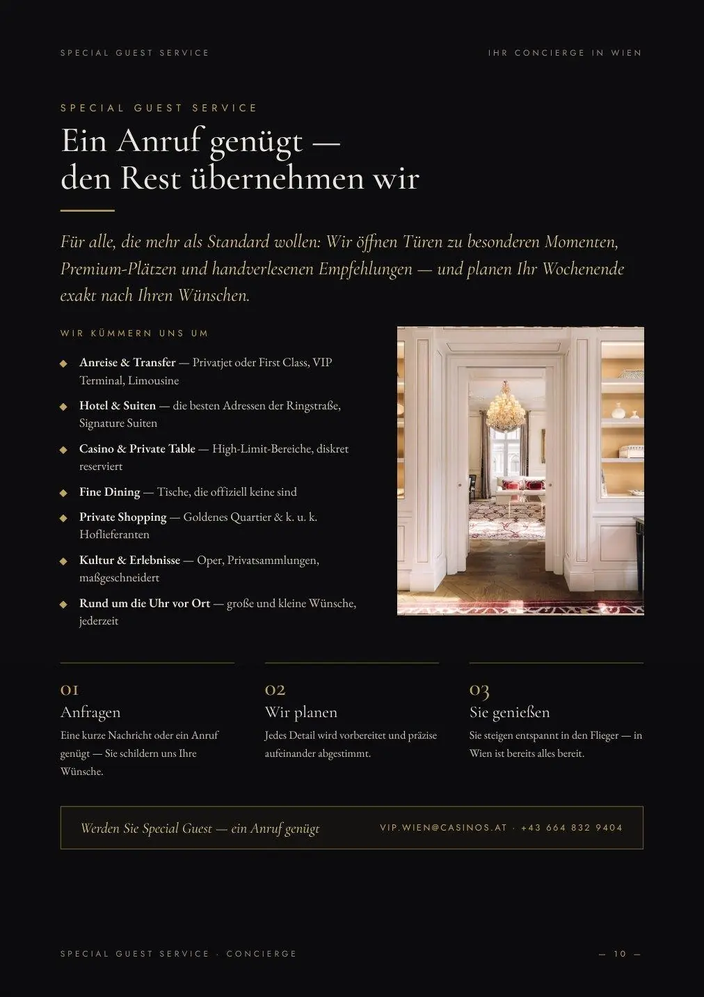 Special Guest Service — Ihr Concierge in Wien